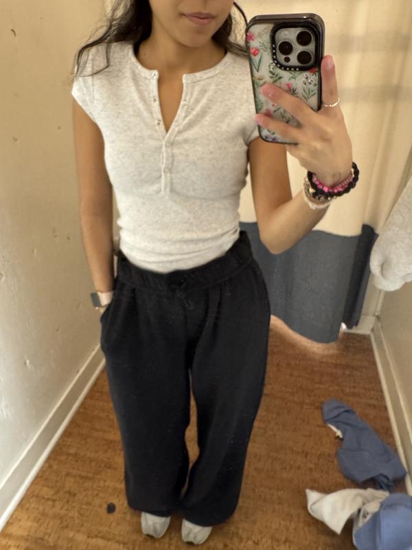 Henley Short Sleeve Top