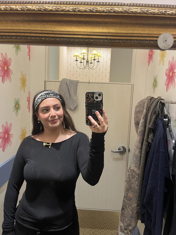 Cozy Boat Neck Long Sleeve Top