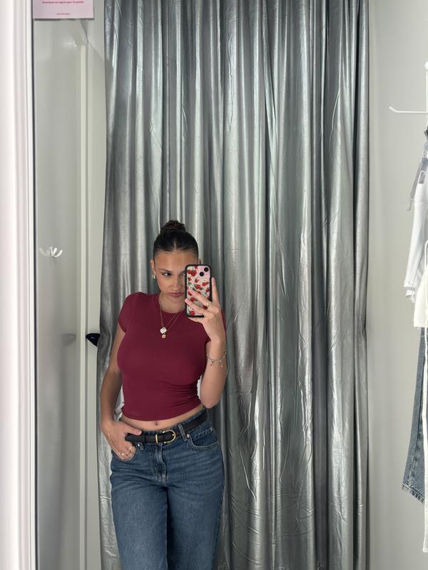 Crewneck Cropped T-Shirt