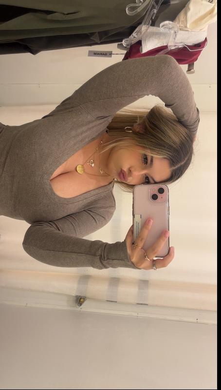Serene Deep V-Neck Long Sleeve Top