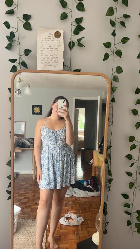 Kaia Cage Back Flare Dress Blue | Garage