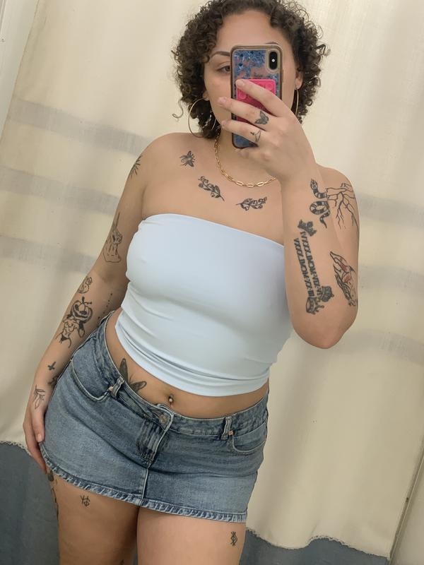 Denim Micro Skort