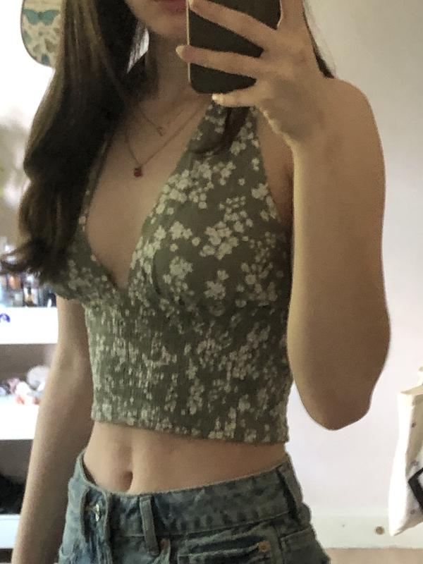 Ayla Smocked Halter Top