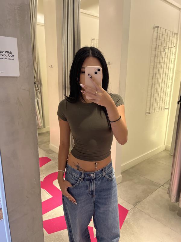 Crewneck Cropped T-Shirt