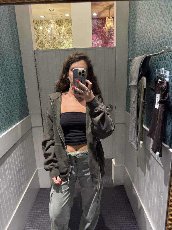SoftTerry Oversized Zip-Up Hoodie