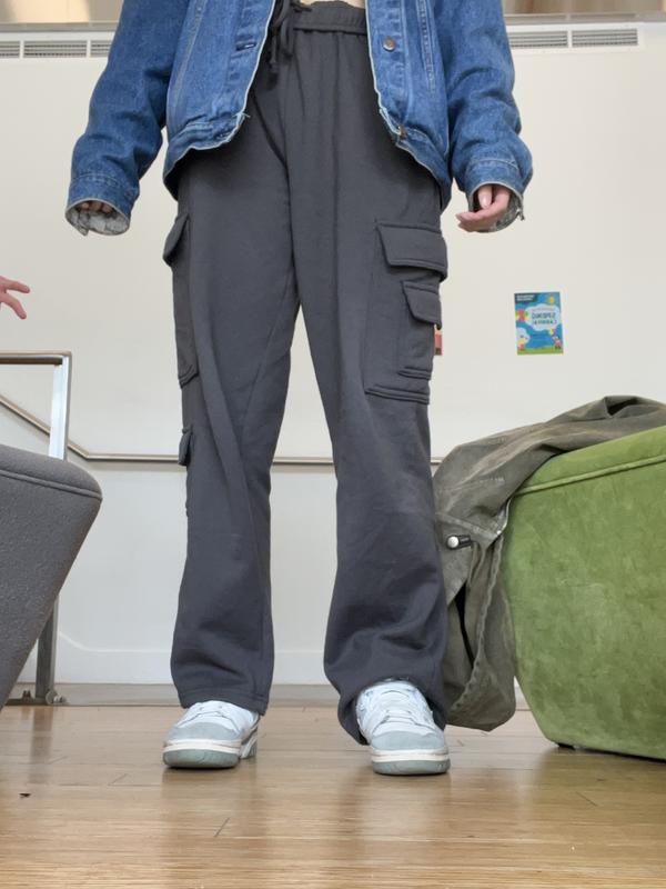 Fleece Cargo Sweatpant Greys