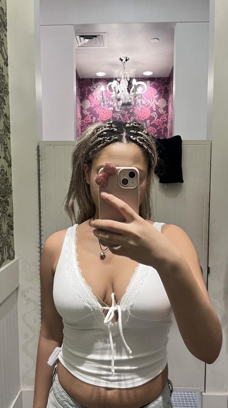 Plunge Keyhole Tank Top