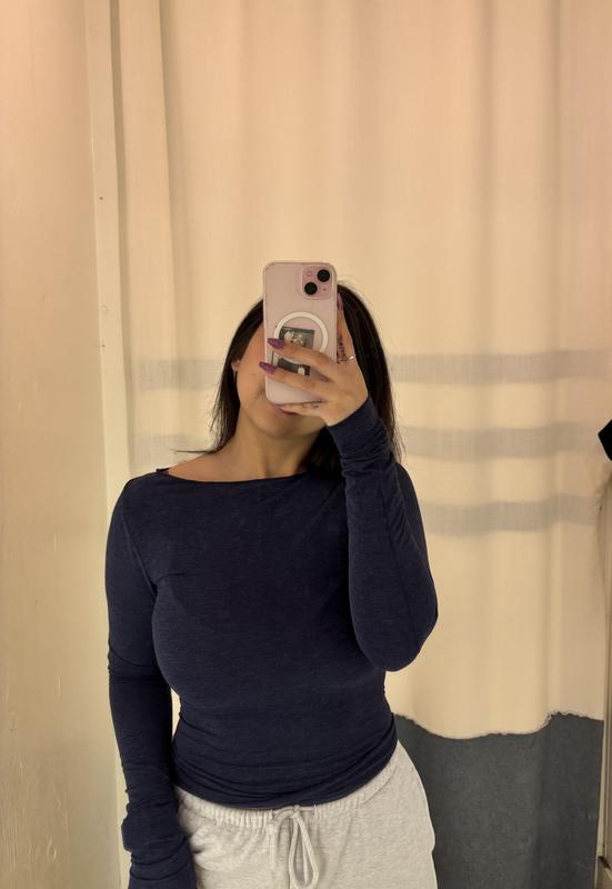 Cozy Boat Neck Long Sleeve Top