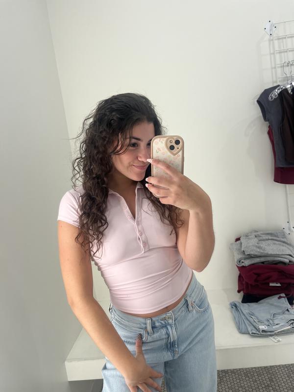 Sleek Short Sleeve Polo Top