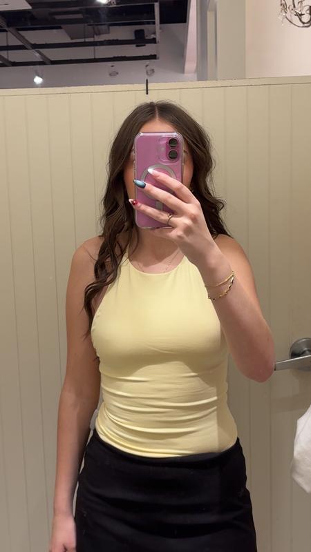 High Neck Open Back Halter Top