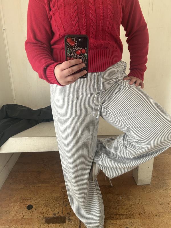 Millie Linen Pull-On Pants