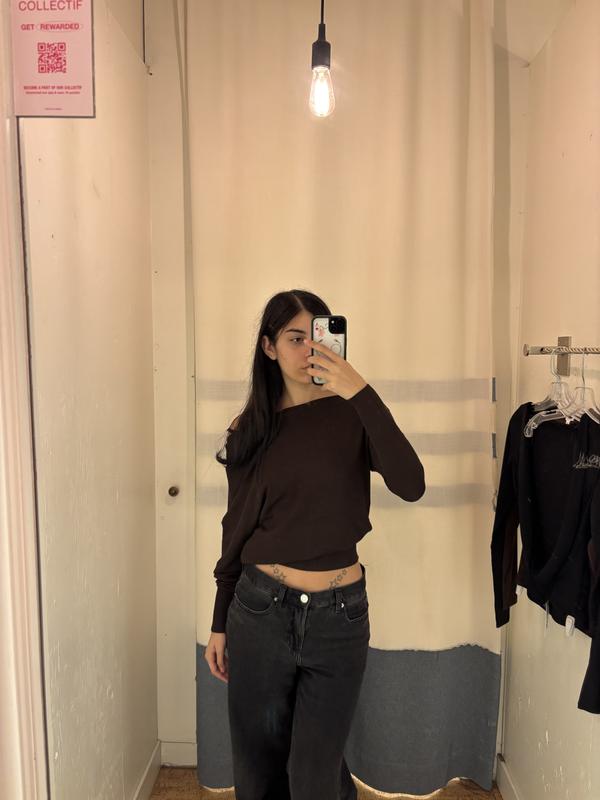 Rae Asymmetric Fine Sweater