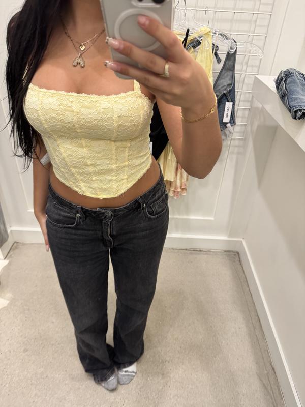 Lace Bustier Top