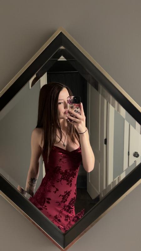 Burnout Sweetheart Maxi Dress