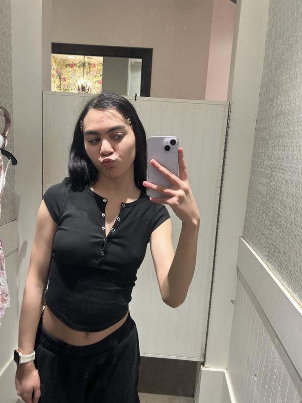 Henley Short Sleeve Top