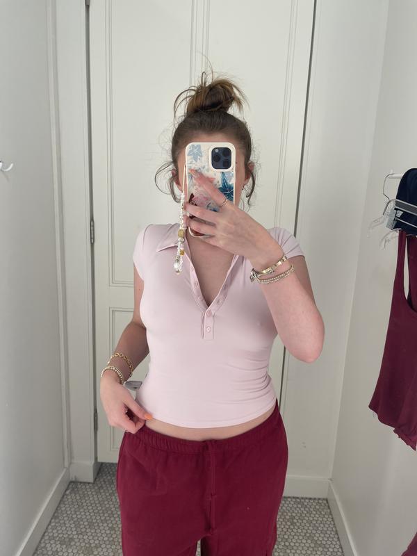 Sleek Short Sleeve Polo Top