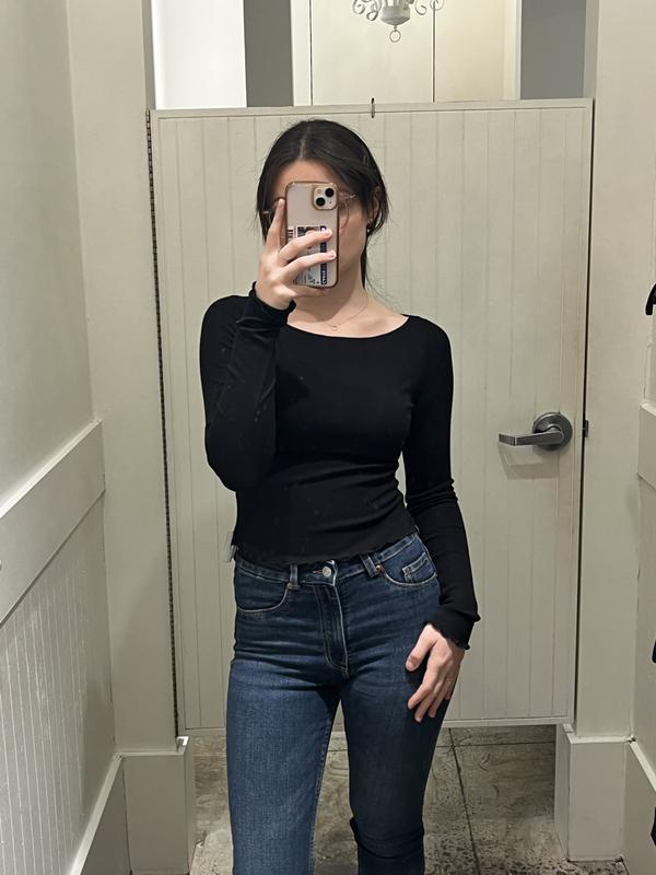 Estelle Long Sleeve Boatneck Top
