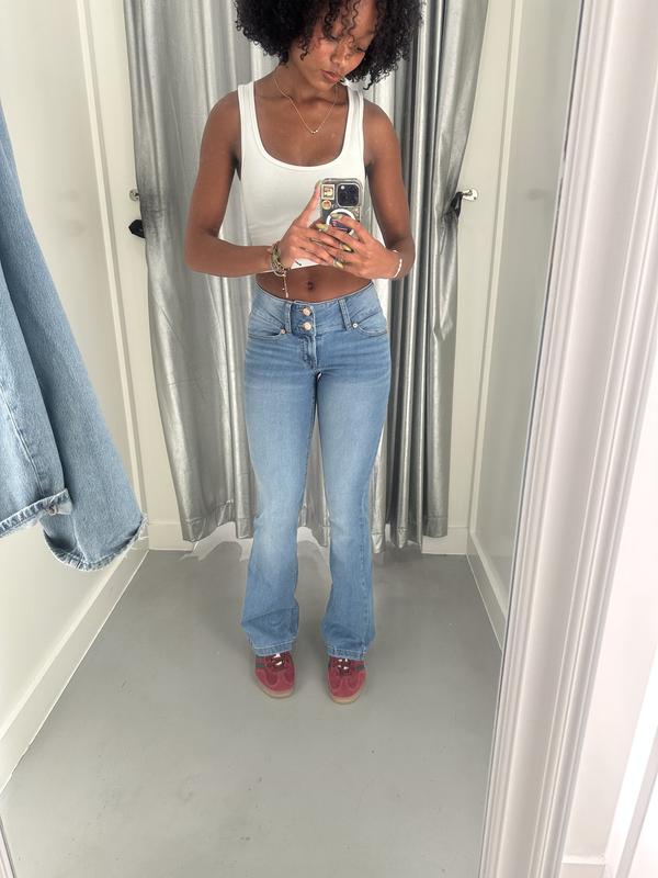 Low Rise Flare Jeans