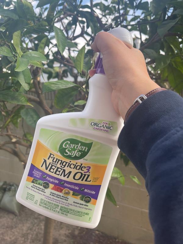 Garden Safe Brand Fungicide with Neem Oil, 32oz (Ready-to-Use)