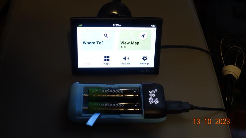 My Garmin 53 with External Battery for Hiking