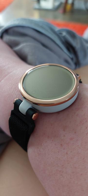 Montre intelligente Lily Classic en cuir Garmin fréquence cardiaque et  tracker de fitness avec alertes d'assistance 