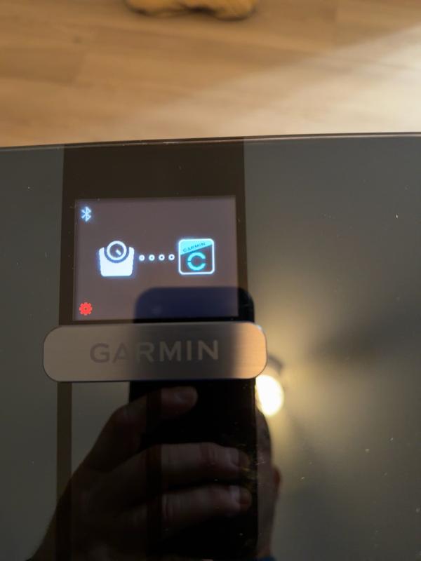 Garmin 400-lb Index S2 Smart Black Bathroom Scale with Body Fat
