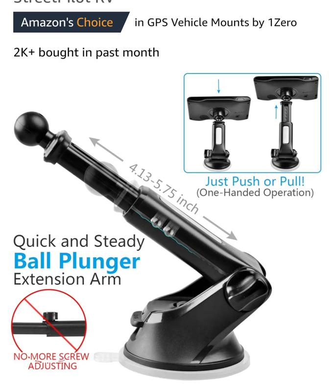 1Zero Suction Cup Mount 6" (better than what the Garmin 53 comes with)