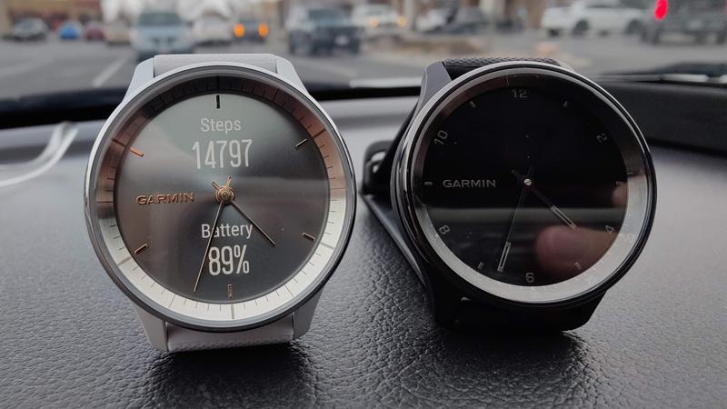 Garmin vívomove Trend, Stylish Hybrid Smartwatch, Long-Lasting Battery  Life, Dynamic Watch Hands and Touchscreen Display, Mist Gray