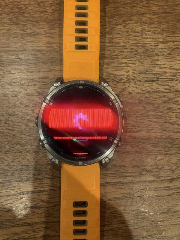 Red lines through screen