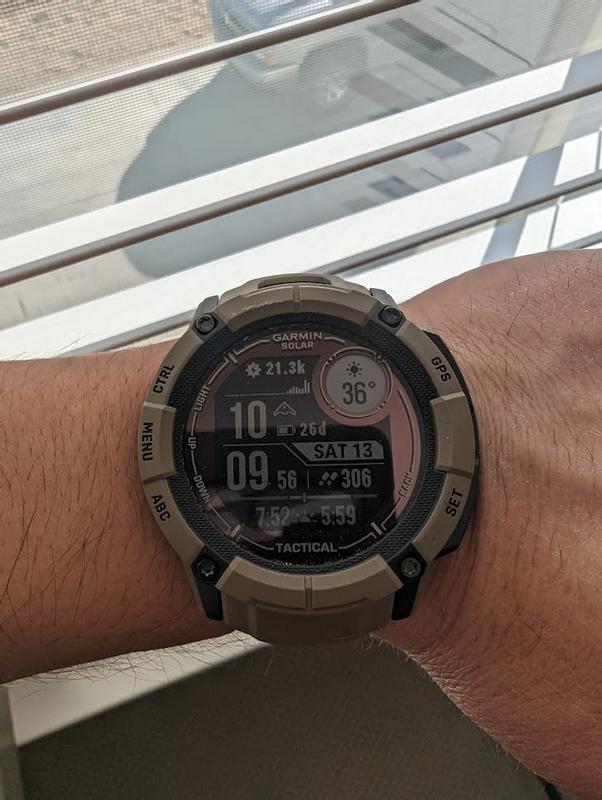 Garmin Instinct 2X Solar Tactical Edition Smart Watch with Step Counter,  Heart Rate Monitor and Gps Enabled in the Fitness Trackers department at