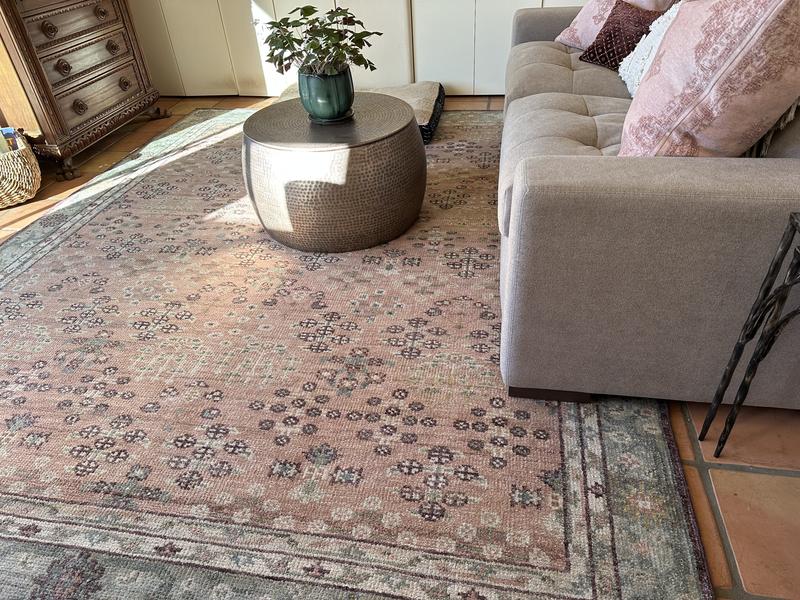 Kaya Floral Hand-Knotted Wool Rug | Garnet Hill
