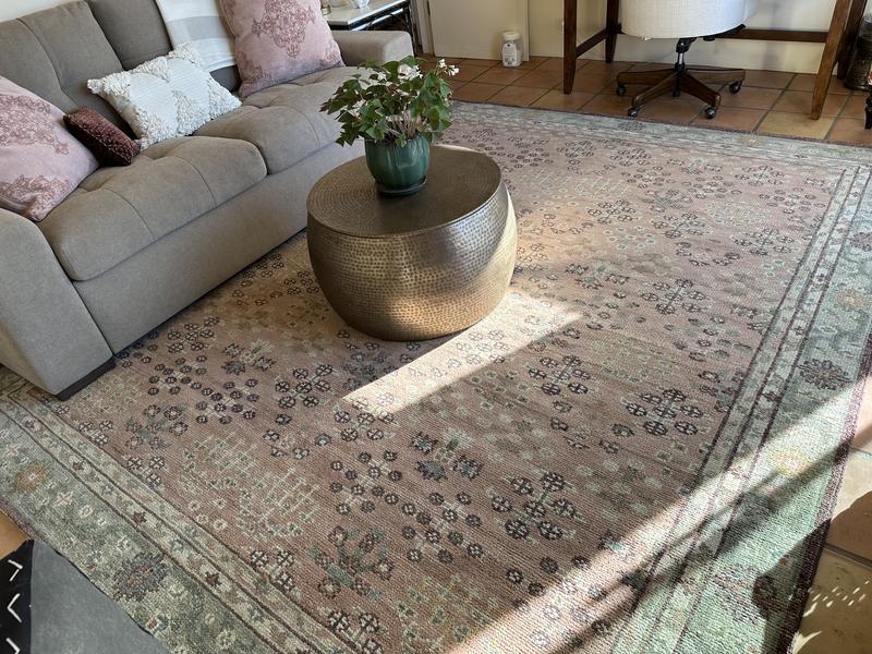 Kaya Floral Hand-Knotted Wool Rug | Garnet Hill