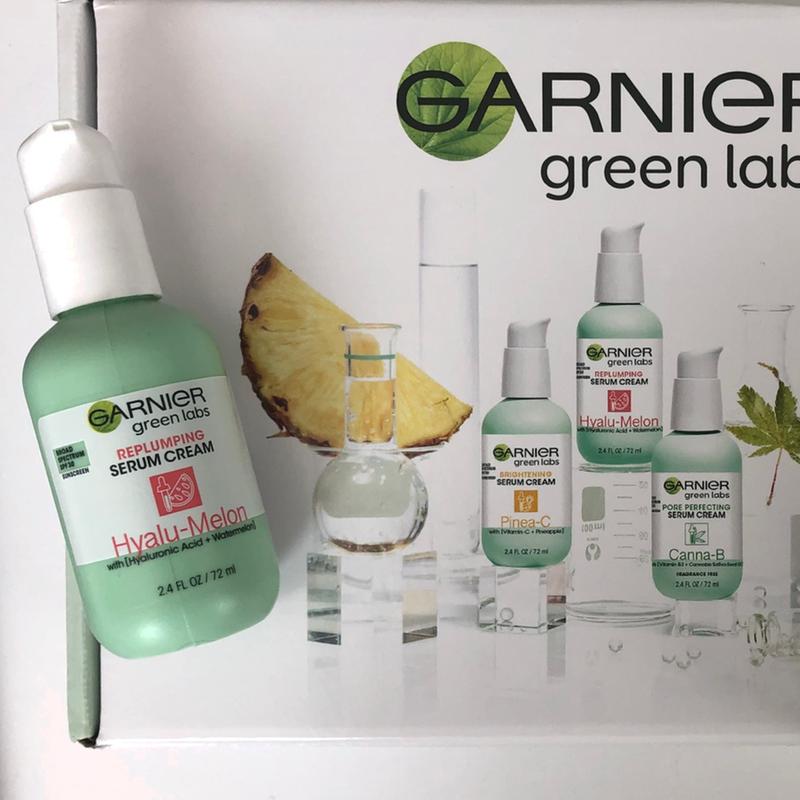 garnier green labs replumping serum cream