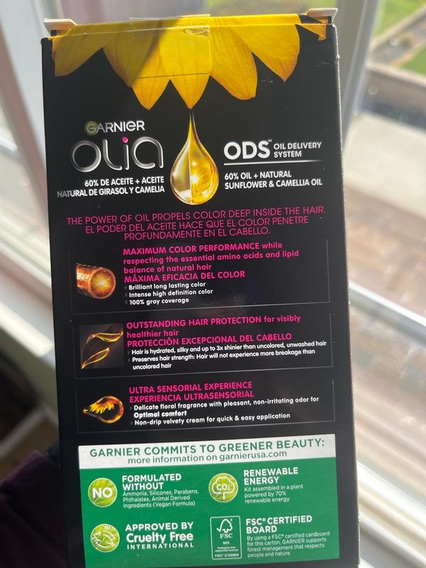 Garnier Olia Oil Powered Permanent Color, 4.62 Dark Garnet Red