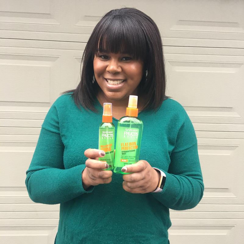 Garnier fructis flat iron shop perfector on natural hair