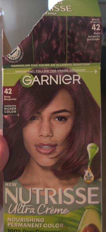 garnier black cherry hair color