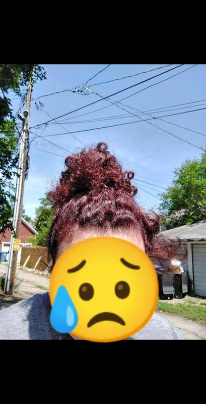 What it actually looks like after the dye