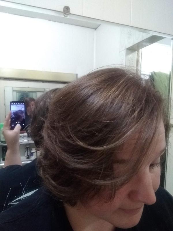 Before applying color - this hair hasn't seen a dye for 5 years!!