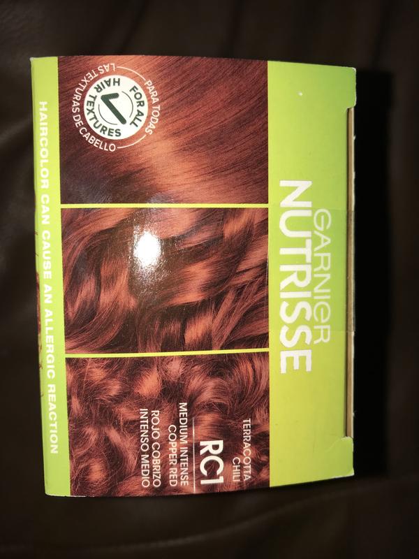 Garnier Nutrisse Nourishing Bold Permanent Hair Color Creme, Terracotta  Chili (Red Copper)