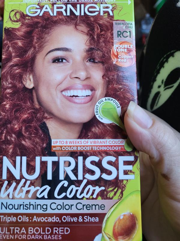 Garnier Nutrisse Ultra Color Nourishing Bold Permanent Hair Color Creme RC1 Med Copper Red