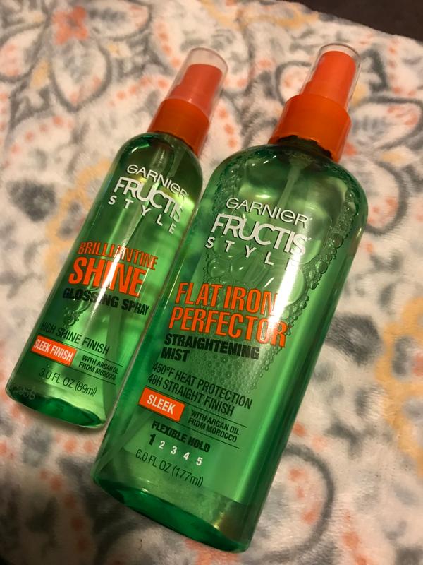 Garnier Fructis Style Brilliantine Shine Glossing Spray, Sleek 3 Fl Oz