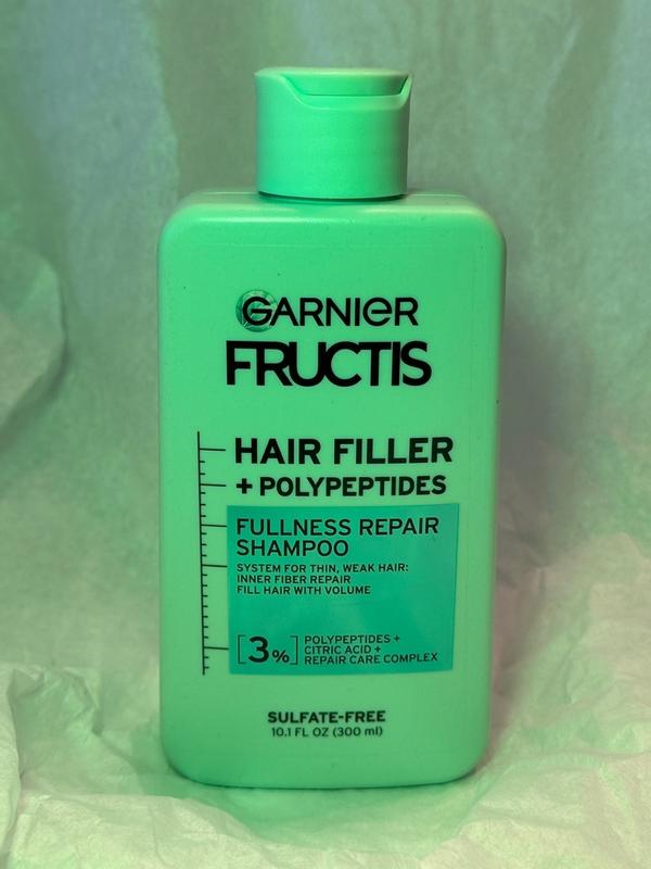 Garnier Fructis Hair Filler Fullness Repair Shampoo for Thin, Weak
