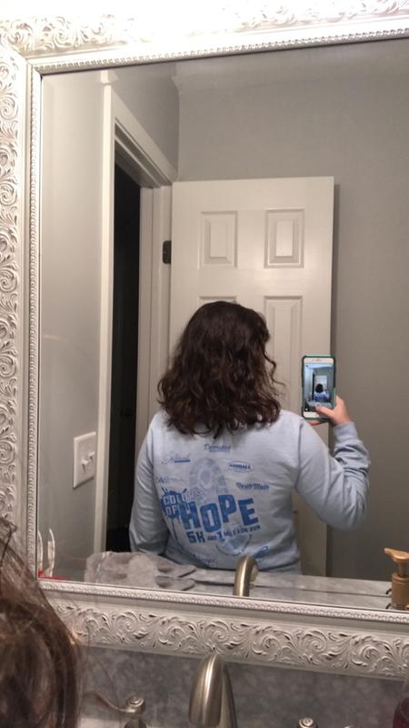 Back of my hair after it dried