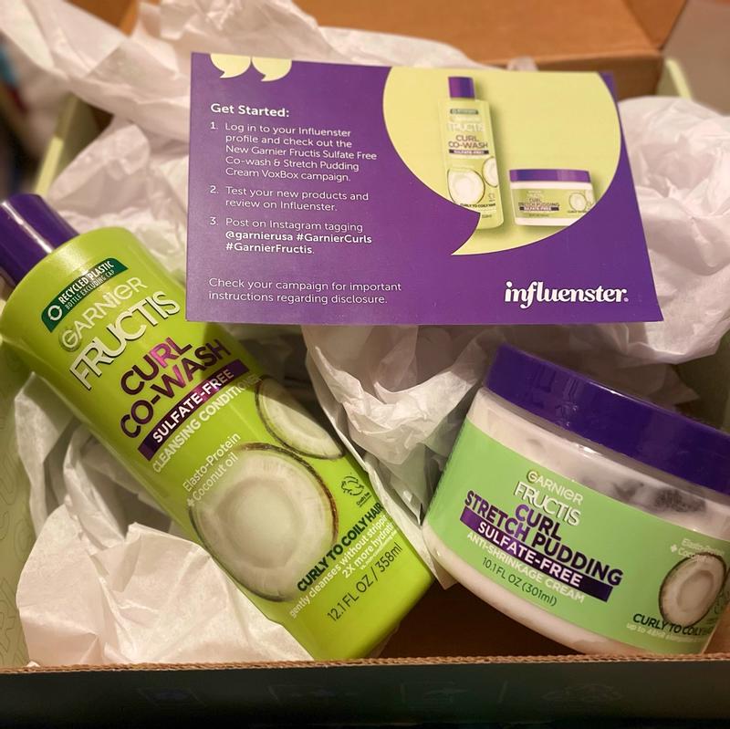 Curl Stretch Pudding Sulfate Free Anti Shrinkage Cream Garnier