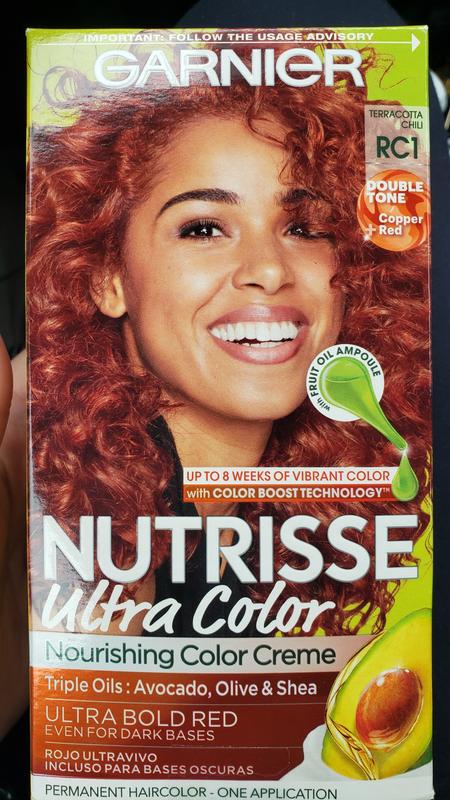 Garnier Nutrisse Ultra Color Nourishing Bold Permanent Hair Color Creme RC1 Med Copper Red