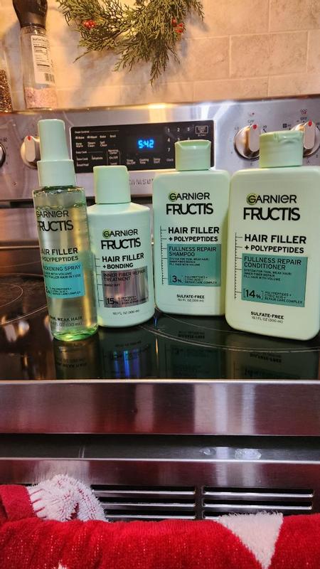 Garnier Fructis Hair Filler Fullness Repair Shampoo for Thin, Weak