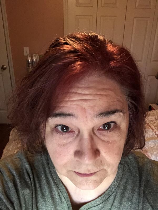 Bright, coppery red—not violet in any spectrum!