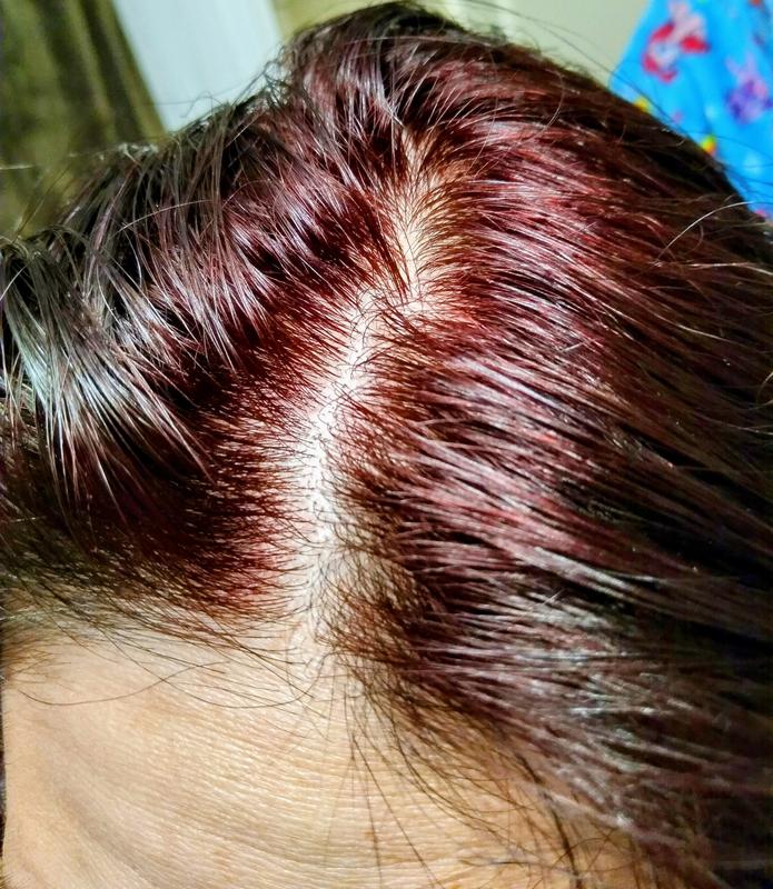 My hair is ruined, it has blotches of orange/red/copper. I have about 6 different colors and shades in my hair.