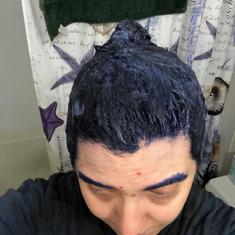 Dye on hair