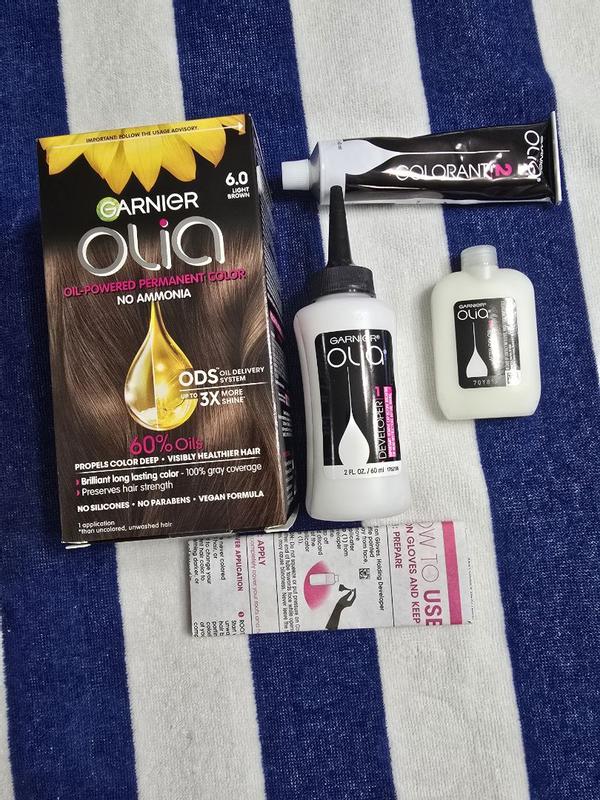 Garnier Olia Oil Powered Permanent Color, 4.62 Dark Garnet Red